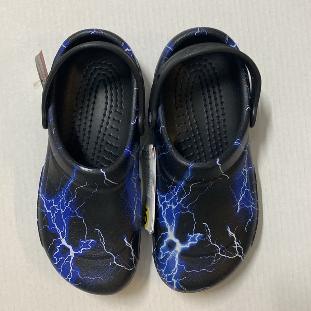 CROCS at Work Bistro Graphic Blue lightning clogs slip ons